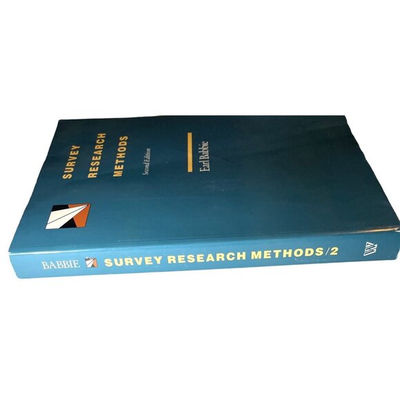 Survey Research Methods Second Edition Paperback Book Earl Babbie Vintage 1990 - Picture 3 of 15